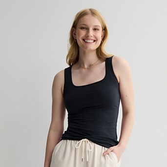 Juniors' SO® Square Neck Tank Top