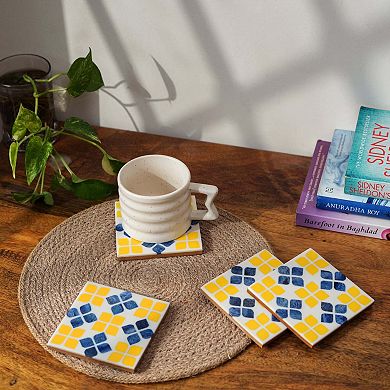 Marigold Mosaic Inlay Coasters