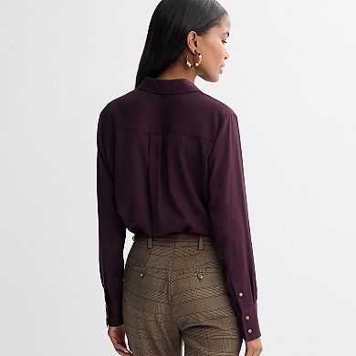Women's Nine West Wrinkle Resistant Button-Down Shirt