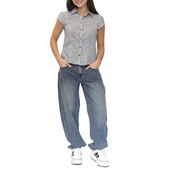 Juniors' madden girl Bubble Pants with Back Elastic