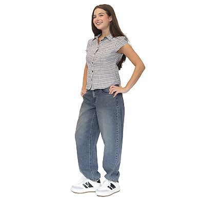 Juniors' madden girl Bubble Pants with Back Elastic