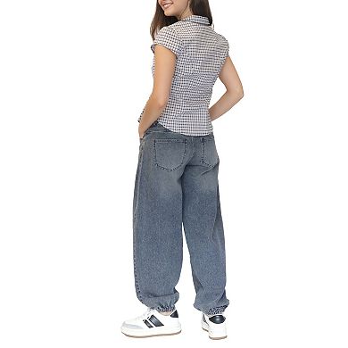 Juniors' madden girl Bubble Pants with Back Elastic
