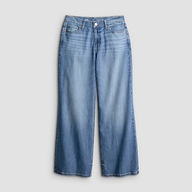 Juniors' SO® Low Rise Baggy Wide Leg Jeans