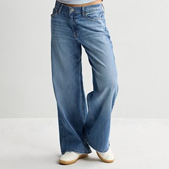 Juniors' SO® Low Rise Baggy Wide Leg Jeans