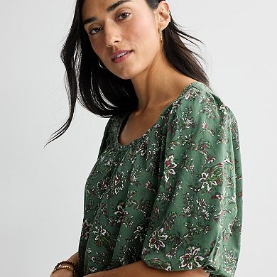 Women's Sonoma Goods For Life® Puff Sleeve Swing Blouse