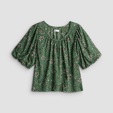 Women's Sonoma Goods For Life® Puff Sleeve Swing Blouse