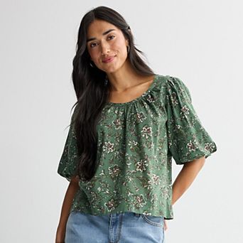 Women's Sonoma Goods For Life® Puff Sleeve Swing Blouse