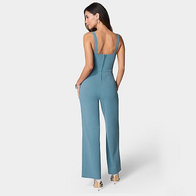 Women's bebe V-Wire Core Jumpsuit