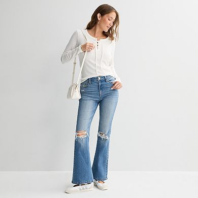 Juniors' SO® Stretch Flare Jeans