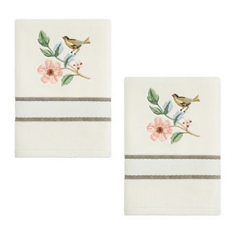 Avanti 2-Pack Pretty Birds Hand Towel Set