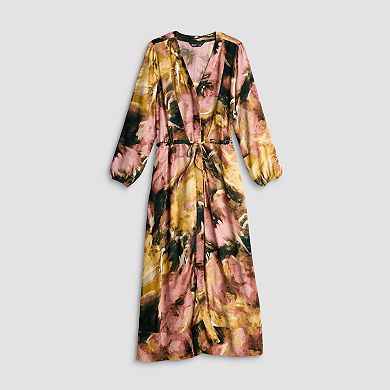 Petite Simply Vera Vera Wang Kimono Maxi Dress