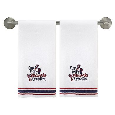 Avanti Flip Flop Flag 2-Piece Hand Towel Set