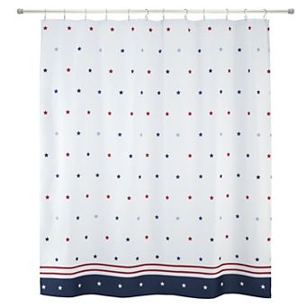 Avanti Stars Printed Shower Curtain