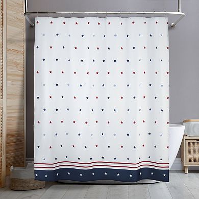 Avanti Stars Printed Shower Curtain