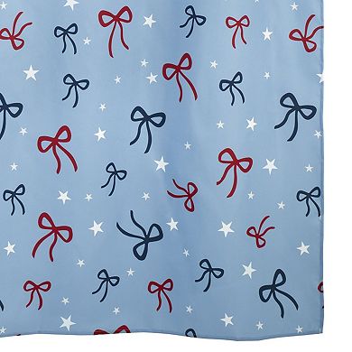 Avanti Sweet America Bow & Star Shower Curtain