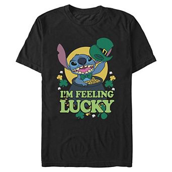 Men's Disney Stitch I'm Feeling Lucky Graphic Tee