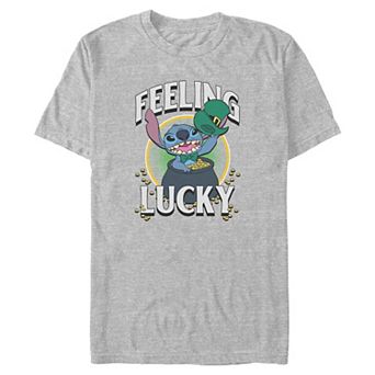 Men's Disney Stitch Feeling Lucky Graphic Tee