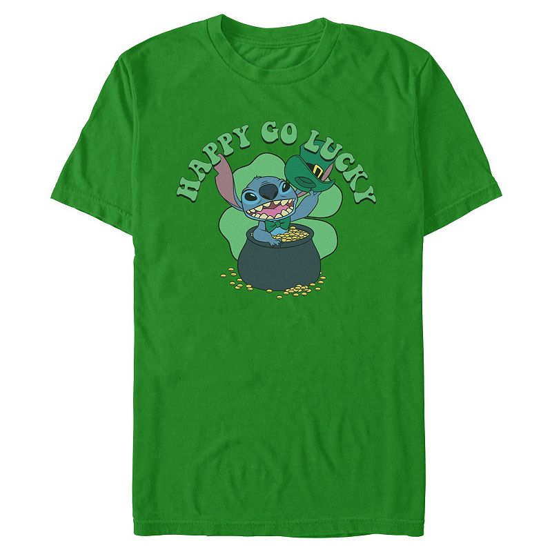 Men's Disney Stitch Happy Go Lucky Graphic Tee, 