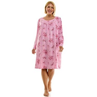 Plus Size Croft & Barrow® Whisperluxe Long Sleeve Waffle Nightgown