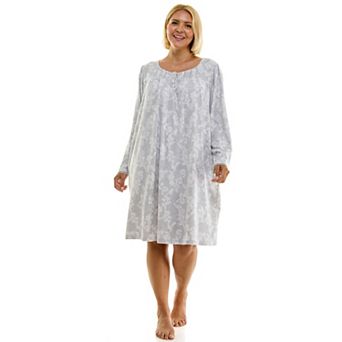 Plus Size Croft & Barrow® Whisperluxe Long Sleeve Waffle Nightgown