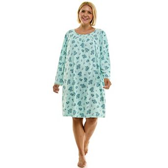 Plus Size Croft & Barrow® Whisperluxe Long Sleeve Waffle Nightgown
