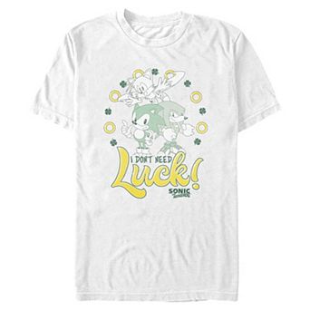 Men's Sonic the Hedgehog I Don't Need Luck Graphic Tee