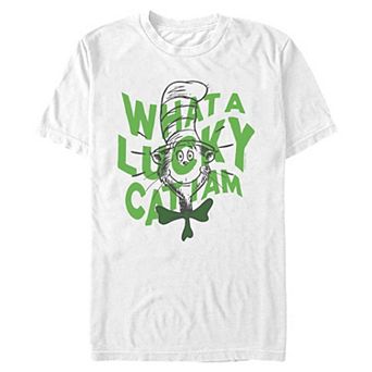 Men's Dr. Seuss Cat in the Hat Lucky Graphic Tee