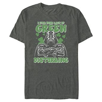 Men's Star Wars Darth Vader Olack of Green Graphic Tee