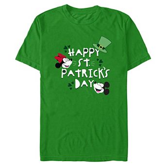 Men's Disney's Mickey & Minnie Happy St. Patrick's Day Graphic Tee