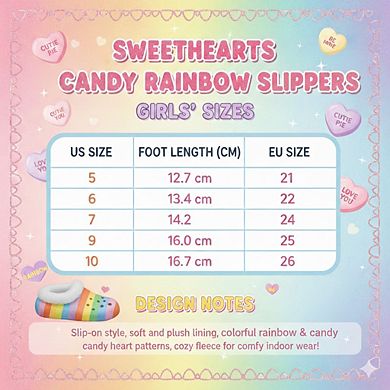 Sweethearts Conversation Hearts Slip-On Shoes (Big Kid)