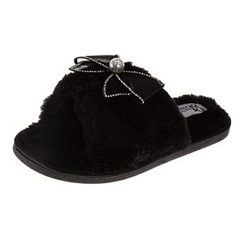 Badgley Mischka Women's Cross-Band Bow Slippers (Adults)