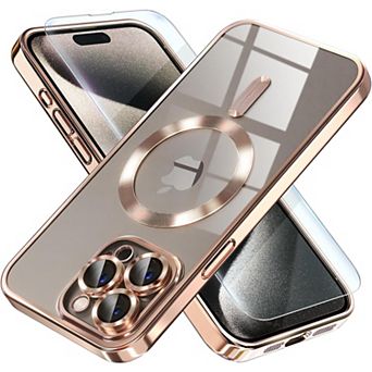 Entronix Bundle for iPhone - Magnetic Glossy Case with Clear Screen Protector