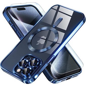 Entronix Bundle for iPhone - Magnetic Glossy Case with Clear Screen Protector