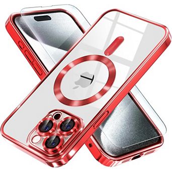 Entronix Bundle for iPhone - Magnetic Glossy Case with Clear Screen Protector