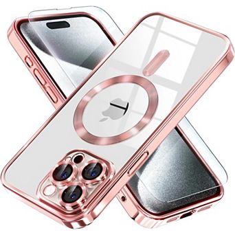 Entronix Bundle for iPhone - Magnetic Glossy Case with Clear Screen Protector