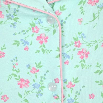 Sleep On It Girls Yummy Jersey Coat Front Pajama Short Set