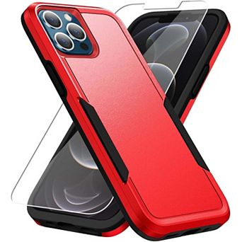 Entronix Bundle for iPhone - Soft-Touch Dual-Layer Case with Clear Screen Protector