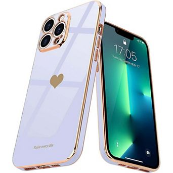 Entronix Bundle for iPhone - Flexible and Stylish Heart Design & 2 Clear Screen Protectors