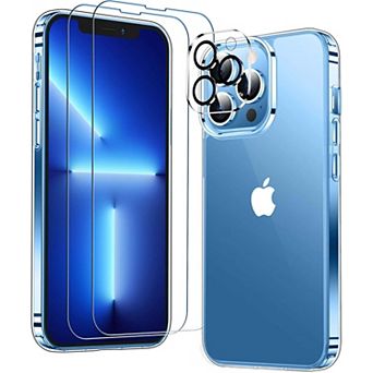 Entronix Bundle for iPhone - Clear Case, 2 Screen Protectors & 1 Camera Lens Protector