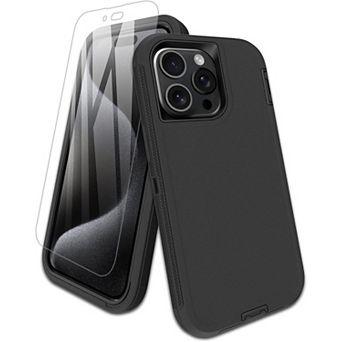 Entronix Bundle for iPhone - Heavy Duty triple-layer Protection case with 1 Screen Protectors