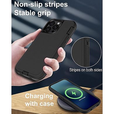 Entronix Bundle for iPhone - Heavy Duty triple-layer Protection case with 1 Screen Protectors