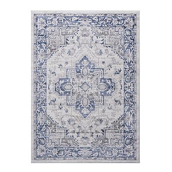 8x10ft Area Rug, Stain Resistant Non-Shedding, Kid & Pet Friendly for Living Room, Bedroom