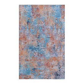 5x8ft Non-Slip Chenille Rug, Stain Resistant, Kid & Pet Friendly for Home, Machine Washable