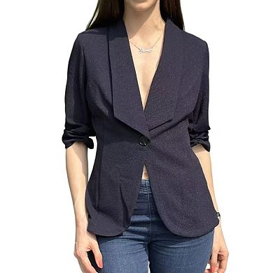 Womens Plus Size Blazers Casual Open Front Long Sleeve Work Office Suit Jackets Blazer