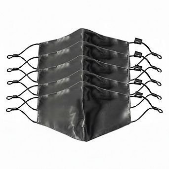 100% Silk Face Mask, Antimicrobial, 5 pk