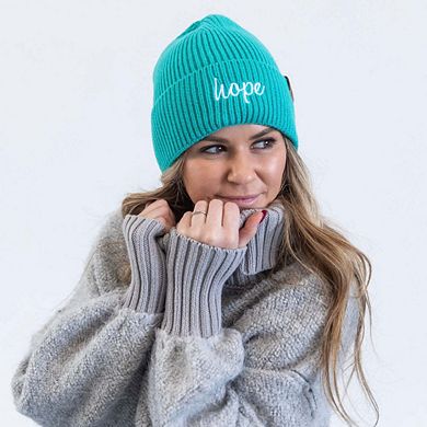 Women's Embroidered Hope Beanie