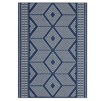 Washable Area Rugs Modern Geometric Living Room Rugs with Non-Slip Backing, Stain-Resistant Rugs