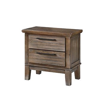 New Classic Furniture Furniture Cagney Solid Wood 2-Drawer Nightstand