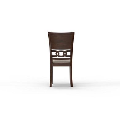 New Classic Furniture Gia 3-Piece 42 Wood Round Dining Set with 2 Chairs