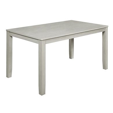 New Classic Furniture Pascal 59 Retangular Wood Dining Set with 6 Chairs